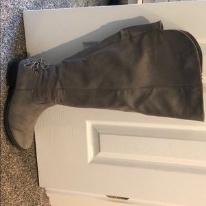 Over the knee gray torrid boots